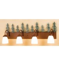 Meyda Tiffany 29486 - 35"W Tall Pines 4 LT Vanity Light