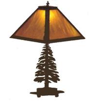 Meyda Tiffany 29572 - 21"H Tall Pines Table Lamp