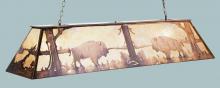 Meyda Tiffany 30148 - 60" Long Buffalo at Lake Oblong Pendant