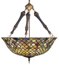 Meyda Tiffany 30466 - 24"W Fishscale Inverted Pendant