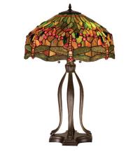 Meyda Tiffany 31109 - 31" High Tiffany Hanginghead Dragonfly Table Lamp