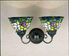 Meyda Tiffany 31121 - 18" Wide Rosebush 2 Light Wall Sconce