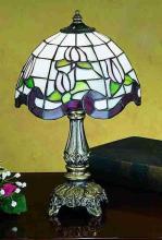 Meyda Tiffany 31210 - 12"H Roseborder Mini Lamp