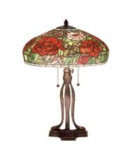 Meyda Tiffany 32292 - 23.5"H Tiffany Peony Table Lamp