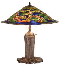 Meyda Tiffany 32300 - 25"H Tiffany Pond Lily Table Lamp