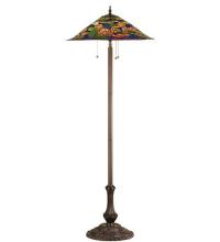 Meyda Tiffany 32301 - 64"H Tiffany Pond Lily Floor Lamp