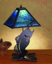 Meyda Tiffany 32566 - 21"H Leaping Bass Table Lamp