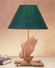 Meyda Tiffany 32582 - 13.5"H Leaping Bass Table Lamp