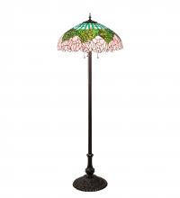 Meyda Tiffany 37706 - 62" High Tiffany Cabbage Rose Floor Lamp