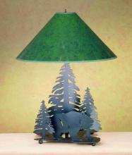 Meyda Tiffany 49330 - 19"H Grizzly Bear Through the Trees Table Lamp