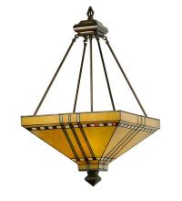 Meyda Tiffany 50621 - 17" Square Prairie Corn Inverted Pendant