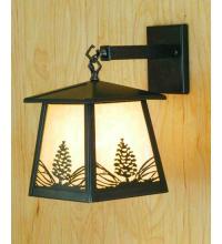 Meyda Tiffany 67278 - 7"W Stillwater Mountain Pine Hanging Wall Sconce