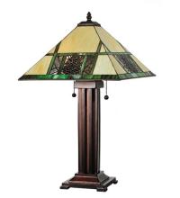 Meyda Tiffany 67851 - 24"H Pinecone Ridge Table Lamp