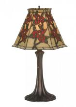 Meyda Tiffany 81620 - 19"H Oriental Peony Accent Lamp