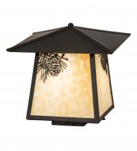 Meyda Tiffany 93336 - 12" Square Stillwater Winter Pine Deck Light