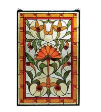 Meyda Tiffany 98229 - 20"W X 30"H Picadilly Stained Glass Window