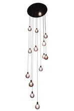 2nd Avenue Designs Green 171527 - 34"W Bola 14 LT Cascading Pendant