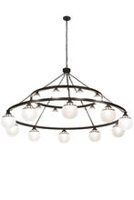 2nd Avenue Designs Green 182292 - 96"W Bola Tavern 20 LT Two Tier Chandelier