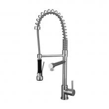 Cavalli CAVK8 PC - Cheval Pull Down Spray Kitchen Faucet, Chrome