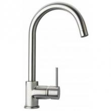 Just Mfg JBF-1600 - Polished Chrome Single-Handle kitchen Faucet with High Swivel Spout 2.2 GPM