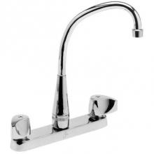 Just Mfg JTR-50 - Faucet, Two handle with Wrist Blades, Polished PVD Chrome 2.2 GPM