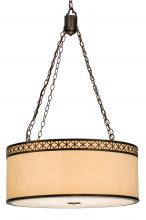 2nd Avenue Designs 146714 - 30"W Cilindro Quatrefoil Textrene Pendant