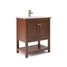 Fresca Bath FCB2305WWAL-I - Manchester 30'' Warm Walnut Traditional Bathroom Cabinet with Top & Sink