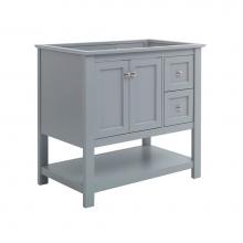 Fresca Bath FCB2336GR - Fresca Manchester 36'' Gray Traditional Bathroom Cabinet