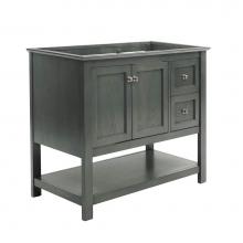 Fresca Bath FCB2340VG - Fresca Manchester Regal 40'' Gray Wood Veneer Traditional Bathroom Cabinet