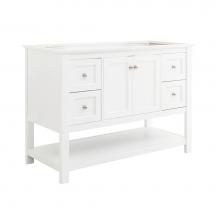 Fresca Bath FCB2348WH - Fresca Manchester 48'' White Traditional Bathroom Cabinet