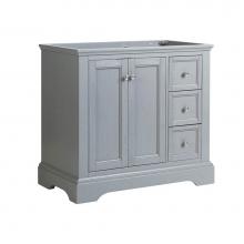 Fresca Bath FCB2436GRV - Fresca Windsor 36'' Gray Textured Traditional Bathroom Cabinet