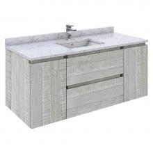 Fresca Bath FCB31-122412ASH - Fresca Formosa 48'' Wall Hung Modern Bathroom Cabinet in Sage Gray