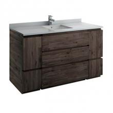 Fresca Bath FCB31-123612ACA-FC - Fresca Formosa 60'' Floor Standing Single Sink Modern Bathroom Cabinet in Acacia