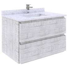 Fresca Bath FCB3130RWH - Fresca Formosa 30'' Wall Hung Modern Bathroom Cabinet in Rustic White