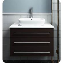 Fresca Bath FCB6183ES-VSL-I - Fresca FCB6183ES-VSL-I Modella 32'' Espresso Wall Hung Modern Bathroom Cabinet with Top