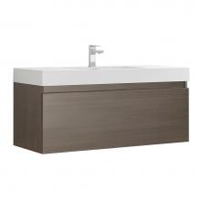 Fresca Bath FCB8011GO - Fresca Mezzo 48'' Gray Oak Wall Hung Modern Bathroom Cabinet