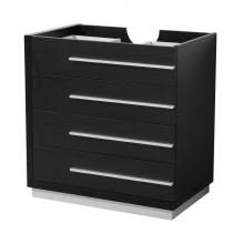 Fresca Bath FCB8030BW - Fresca Livello 30'' Black Modern Bathroom Cabinet