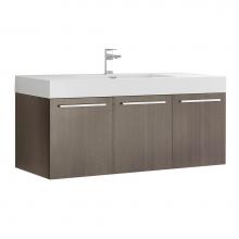 Fresca Bath FCB8092GO - Fresca Vista 48'' Gray Oak Wall Hung Modern Bathroom Cabinet