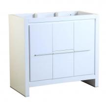 Fresca Bath FCB8136WH - Fresca Allier 36'' White Modern Bathroom Cabinet