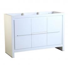 Fresca Bath FCB8148WH - Fresca Allier 48'' White Modern Bathroom Cabinet