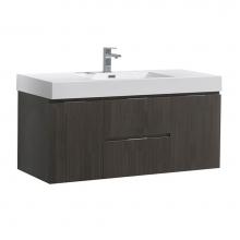 Fresca Bath FCB8348GO-I - Fresca Valencia 48'' Gray Oak Wall Hung Modern Bathroom Vanity