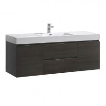 Fresca Bath FCB8360GO-I - Fresca Valencia 60'' Gray Oak Wall Hung Modern Bathroom Vanity