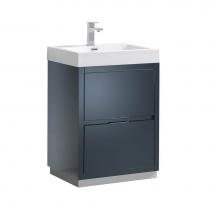 Fresca Bath FCB8424GG-I - Fresca Valencia 24'' Dark Slate Gray Free Standing Modern Bathroom Vanity