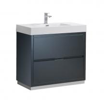 Fresca Bath FCB8436GG-I - Fresca Valencia 36'' Dark Slate Gray Free Standing Modern Bathroom Vanity