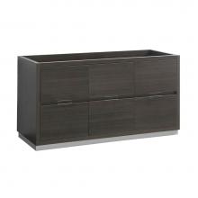 Fresca Bath FCB8460GO - Fresca Valencia 60'' Gray Oak Free Standing Single Sink Modern Bathroom Cabinet