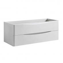 Fresca Bath FCB9048WH - Fresca Tuscany 48'' Glossy White Wall Hung Modern Bathroom Cabinet