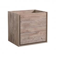 Fresca Bath FCB9224RNW - Fresca Catania 24'' Rustic Natural Wood Wall Hung Modern Bathroom Cabinet