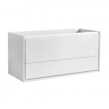 Fresca Bath FCB9248WH - Fresca Catania 48'' Glossy White Wall Hung Modern Bathroom Cabinet