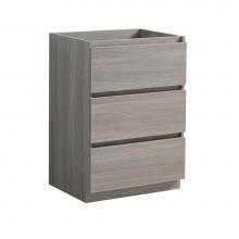 Fresca Bath FCB9324MGO - Fresca Lazzaro 24'' Gray Wood Free Standing Modern Bathroom Cabinet