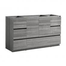 Fresca Bath FCB9360HA-S - Fresca Lazzaro 60'' Ash Gray Free Standing Single Sink Modern Bathroom Cabinet